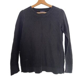 GAP BLACK TEXTURED PULLOVER SWEATER SIZE MEDIUM